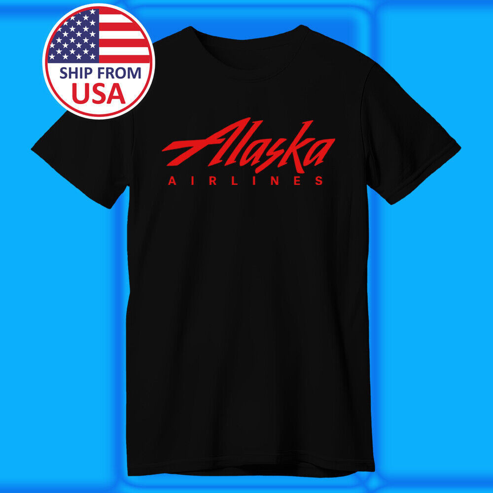 Alaska Airlines Men's Black T-shirt