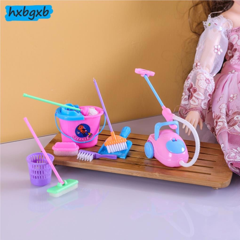 1/2/3/5 9 Pieces House Furniture Cleaning Tool Colorful Pretend Play Toy Educational Vacuum Kit Kids Boys Girls Accessories