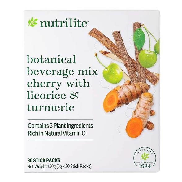 🔥READY STOCK🔥 Amway Nutrilite Botanical Beverage Mix Cherry With Licorice & Turmeric (5g * 30 Packs)