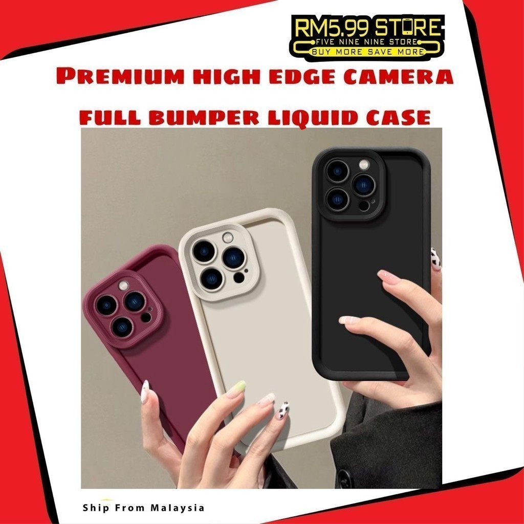 iPhone 7 8 Plus X Xs Xr 11 Pro Max✨Premium Edge Bumper Liquid✨ Case