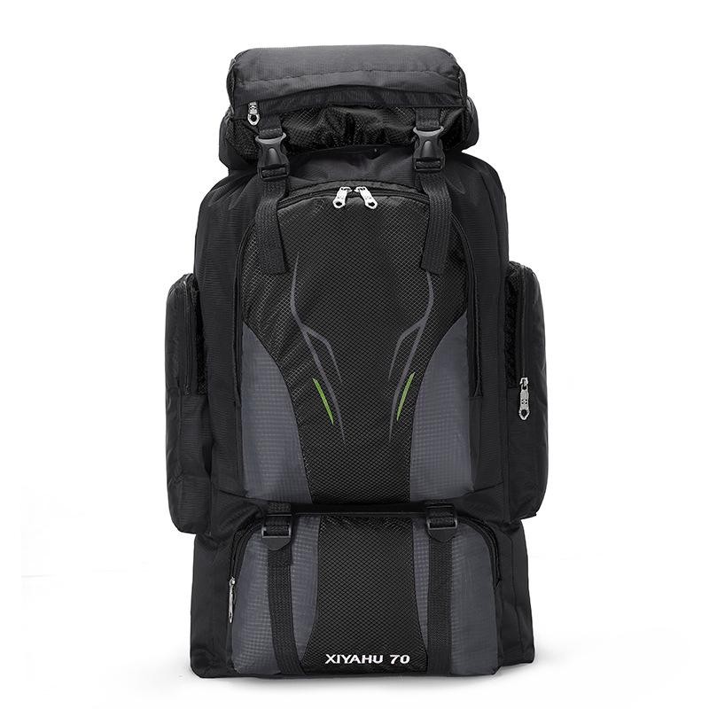 70L Waterproof Outdoor Backpack Hiking Sports Daypack Bag Zip Nylon Travel Men