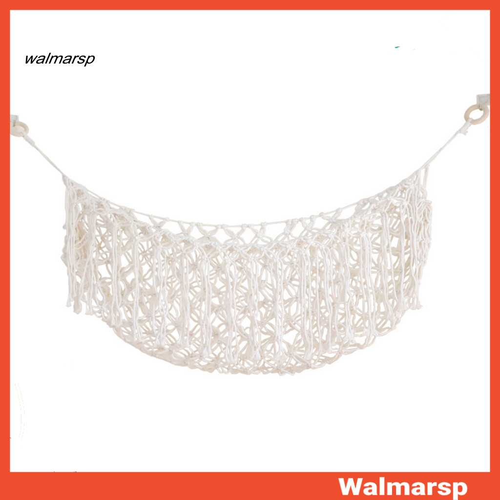 [WMP] Net Bag Large Capacity Handcrafted Cotton Rope Under Cabinet Macrame Fruit Hammock Restaurant Supplies