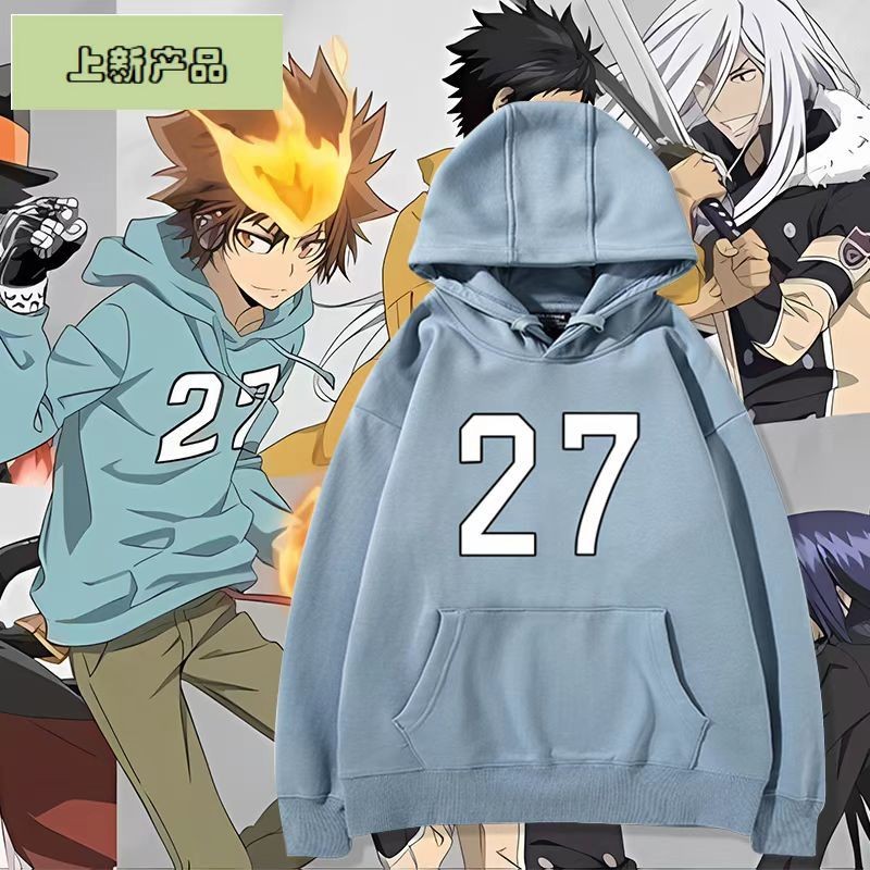 Tutan Anime Merchandise Same Style cos Sweatshirt Men Women Autumn Winter Clothes HITMAN REBORN! Sawada Tsunayoshi cosplay costumes