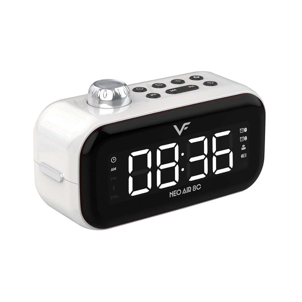Vinnfier VF NEO AIR 8C Portable Bluetooth Speaker Digital Clock Alarm AUX in FM Radio USB drive Slot