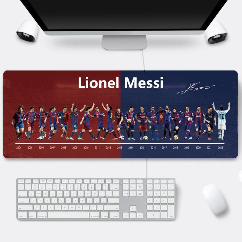 [Quick Shipment] Messi C Rowan Football Extra Large Mouse Pad Royal Malaysia Bazaar AFC MC MU Yovantus Merchandise Office Game Fan Factory Price Sale