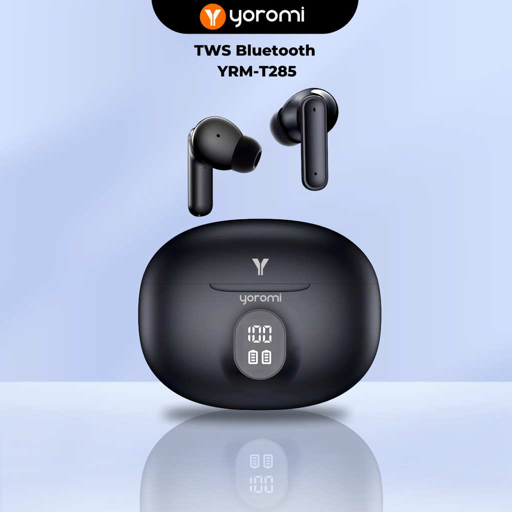 Yoromi TWS Bluetooth Wireless Earphone Battery Life LED Display Earphone 5.3 Earbuds Earbud T285