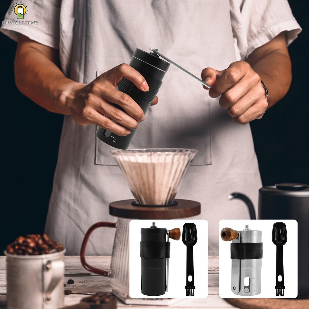 Manual Coffee Grinder with Hand Crank Coarseness Adjustable Hand Coffee Grinder Ceramic Burr Coffee Grinder Stainless Steel  SHOPSBC1998