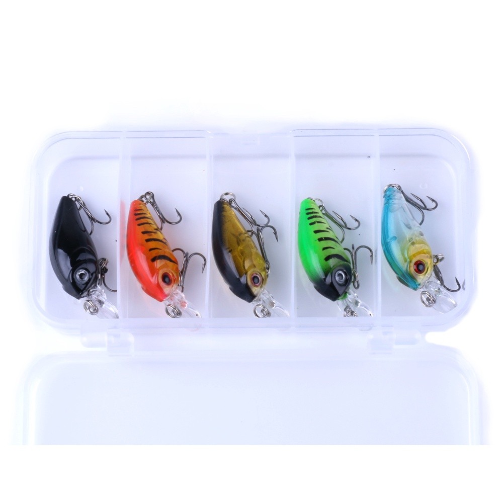 Premium Essential HENGJIA 8PCS Crankbaits Set Mixed Color 4.5cm/4g Fishing Lure Minnow Bait Boxed Umpan Artificial Du... - Image 4