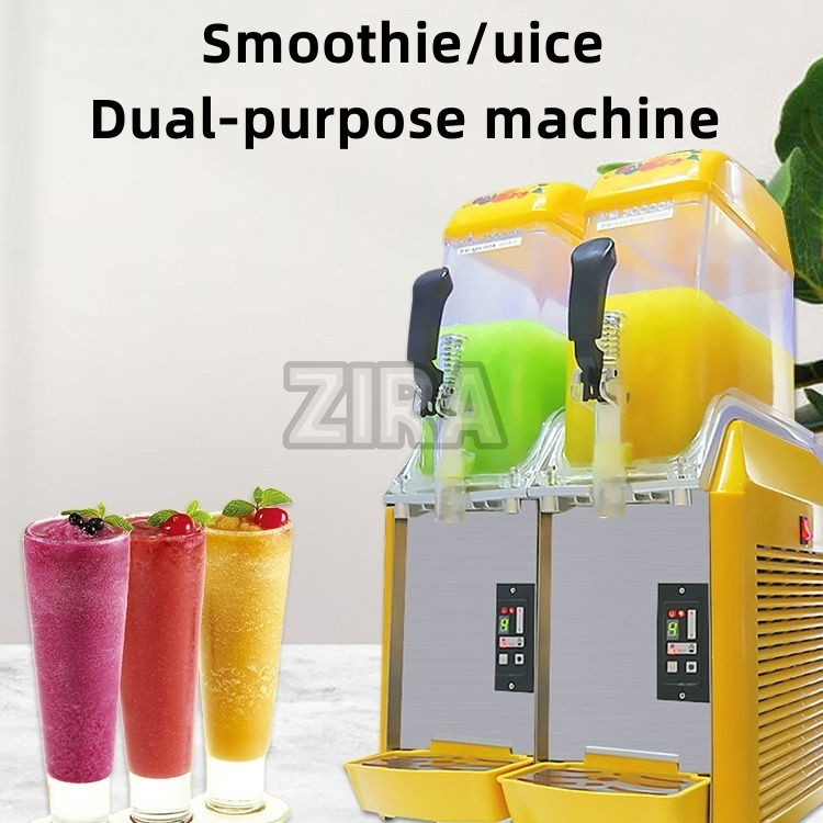 Cylinder Automatic Beverage Cold Drink Macker Juicing Commercial Self-mixing Juicer Snow Mud Machine Mesin Minuman 自动雪泥机