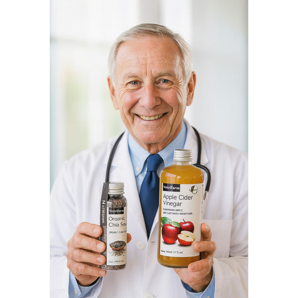 Must Premium NUTRIFARM PAKET CUKA APEL 500ML DAN CHIA SEED 70GR Durable - Image 2