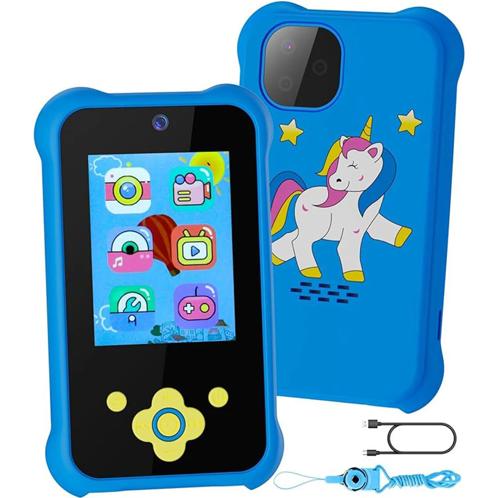 Kids Smart Phone Digital Camera 1080P Music Game Learning for Age 3-8 Gifts NEW Kids Smart Toy Phone