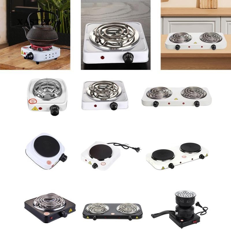 [ Portable Electric Coil Burner with Indicator Lights Practical Burner Cooktop