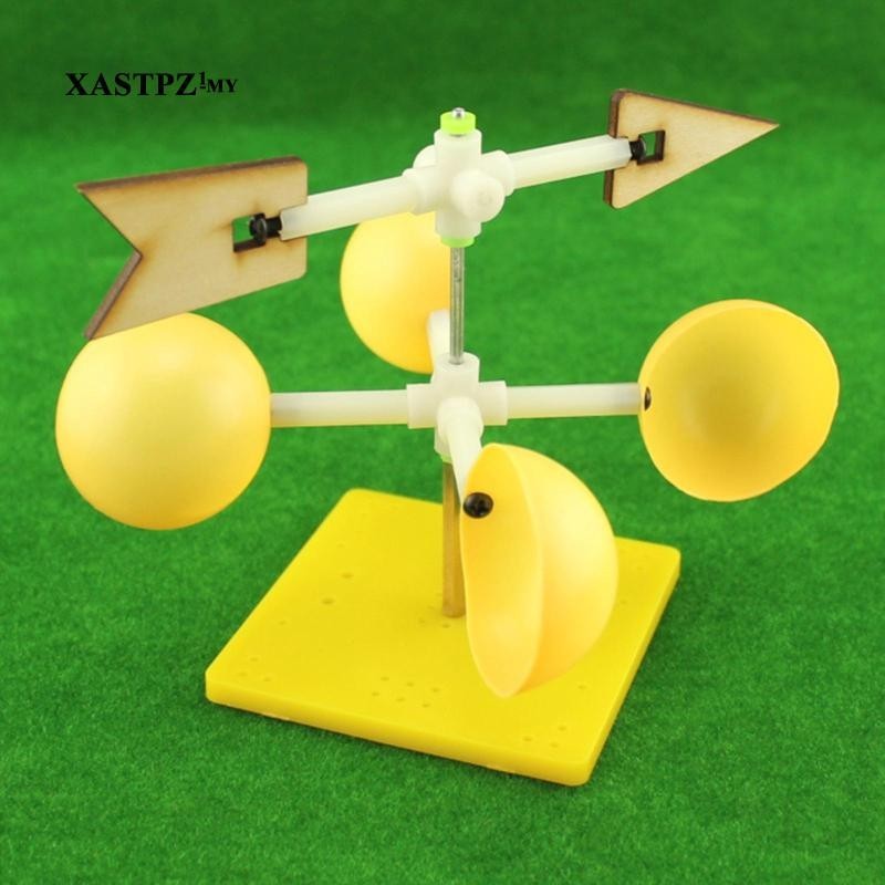 [ Weather Vane Kit DIY Wooden Building Kit Wind Vane Model Weather Tools Wind Vane Educational Toy for Kids Developmental Skills