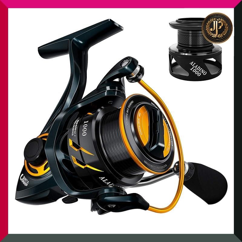 WATACHAMP Watachamp Reel Aladino 1000 Spinning Reel 7+1 BB River Fishing Sea Fishing Gear Ratio 6.2:1 Left/Right Interchangeable Shallow Spool Extra Spool Lightweight Long Casting Bass Fishing Fishing Beginners Lungan Tailaba Lure Coastal Fishing Stream F