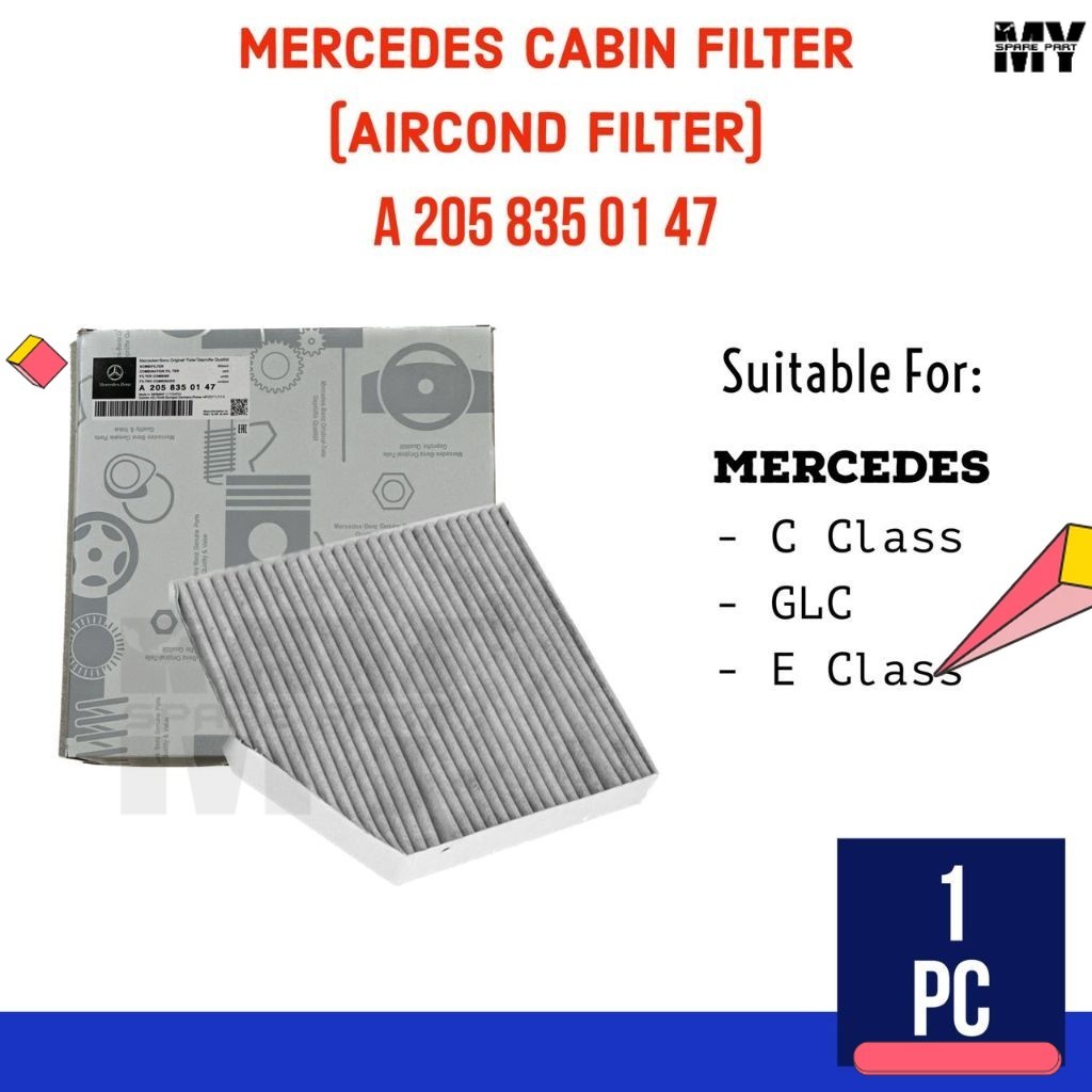 MERCEDES BENZ A2058350147 PENAPIS KABIN PENYAMAN UDARA - C CLASS/ E CLASS / E CLASS COUPE/ GLC AIRCO