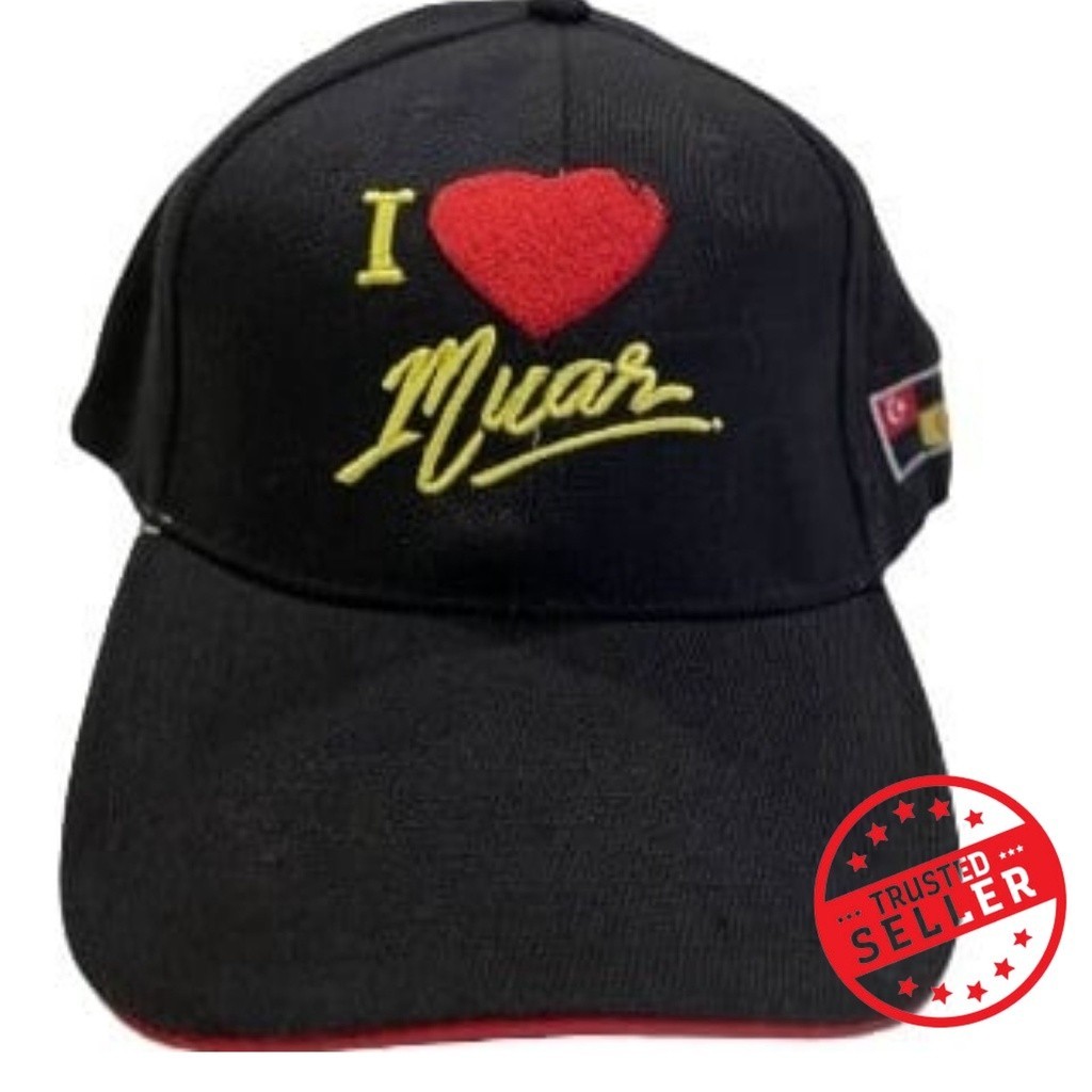 Topi I LOVE MUAR - Ready Stock - High Quality