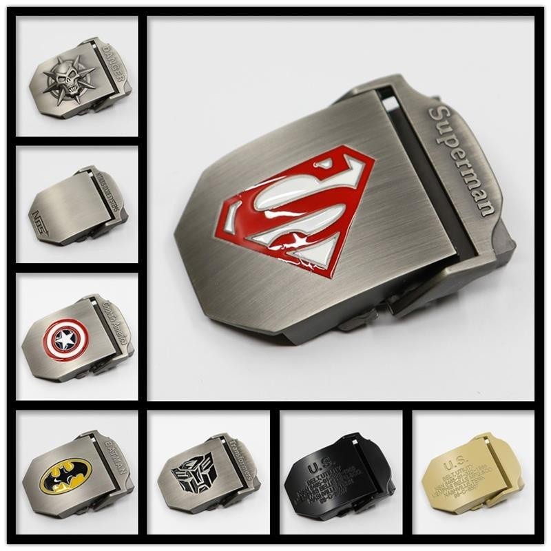 3.8cm Alloy Buckle Canvas Belt Buckle Press Type, Exquisite Pattern Belt Accessory