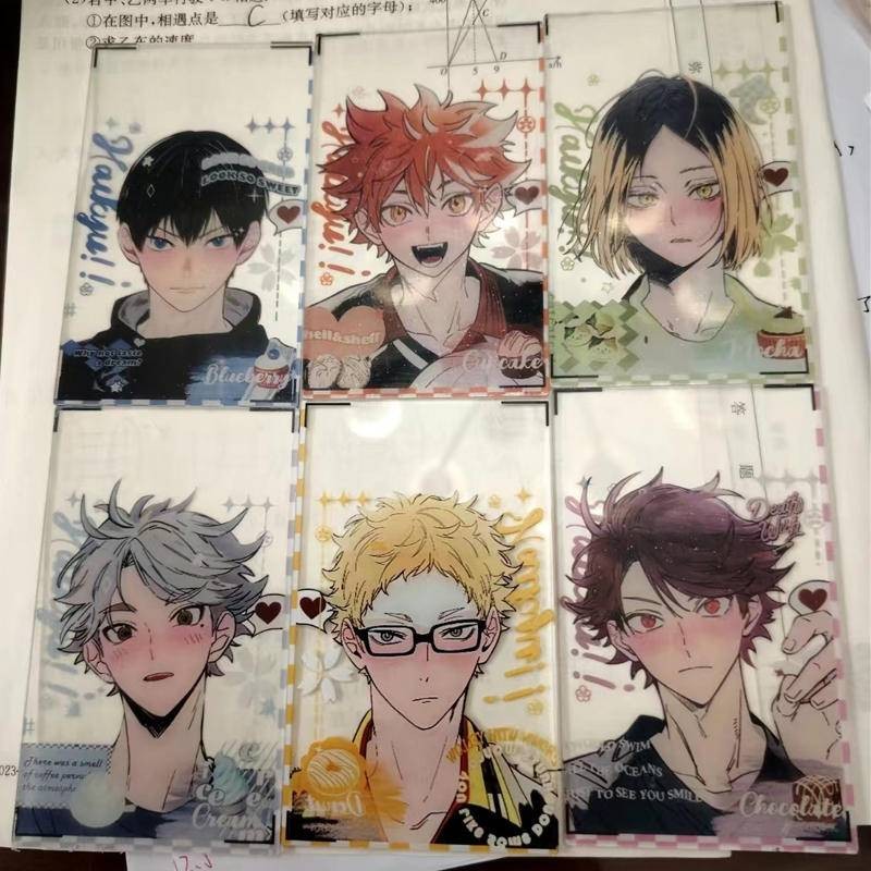 Haikyuu Acrylic Transparent Card Photo Props Diy Card Anime Kozume Kenma Hinata Shoyo Tobio Kageyama Kei Tsukishima sugawara koushi Collectible Ornaments Holiday Gift