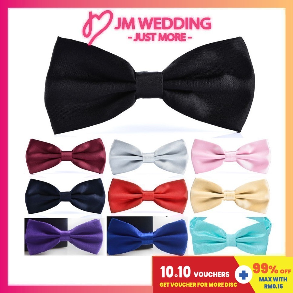 Gentlemen Satin Bow Tie(Adult/Kids)Tali leher Neck-Men Clothes Attire Formal Lelaki Party JM Wedding