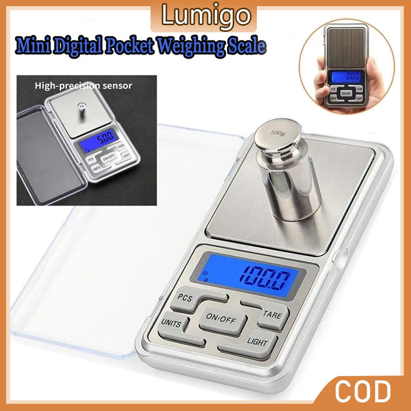 Portable Mini Jewelry Scale 100~500g 0.01/0.1g High Precision Antique Electronic Weighing Skala Barang Kemas