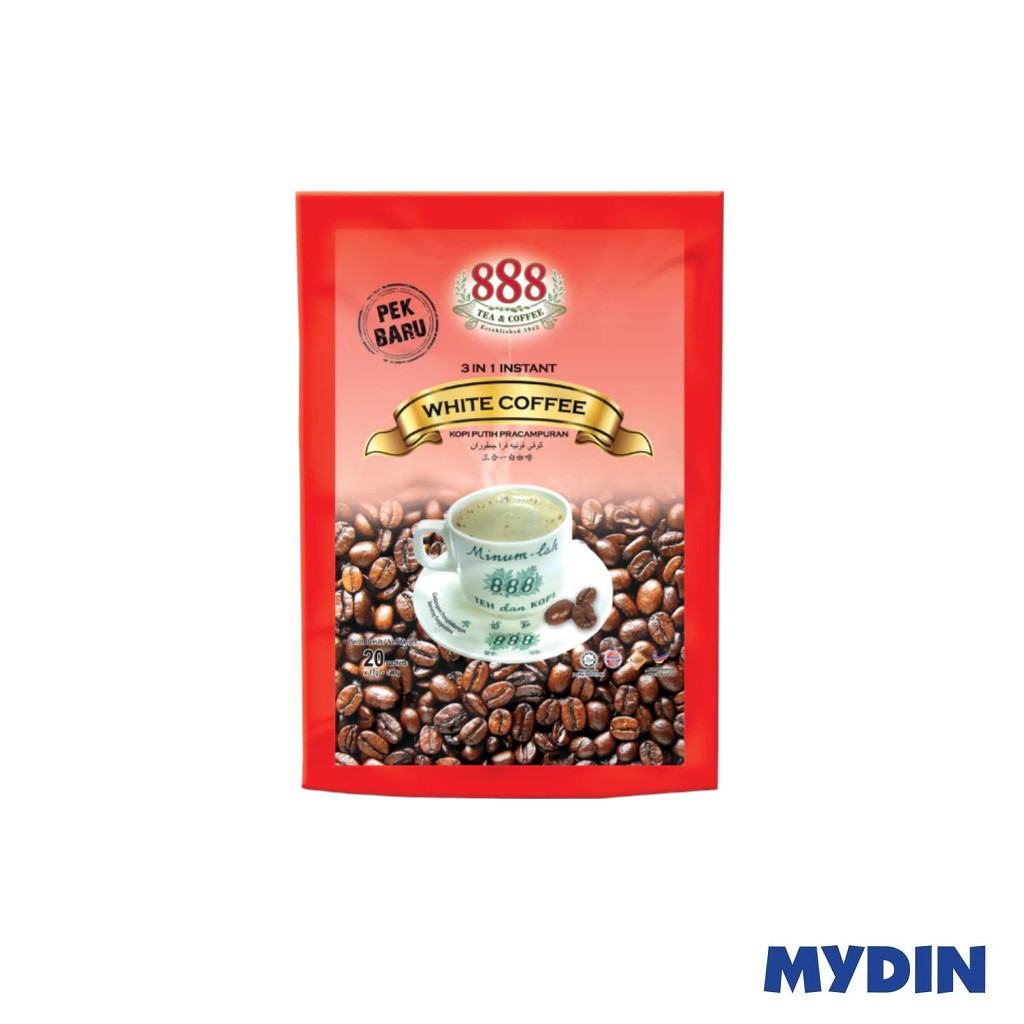 888 3 In 1 Instant White Coffee Value Pack 20's x