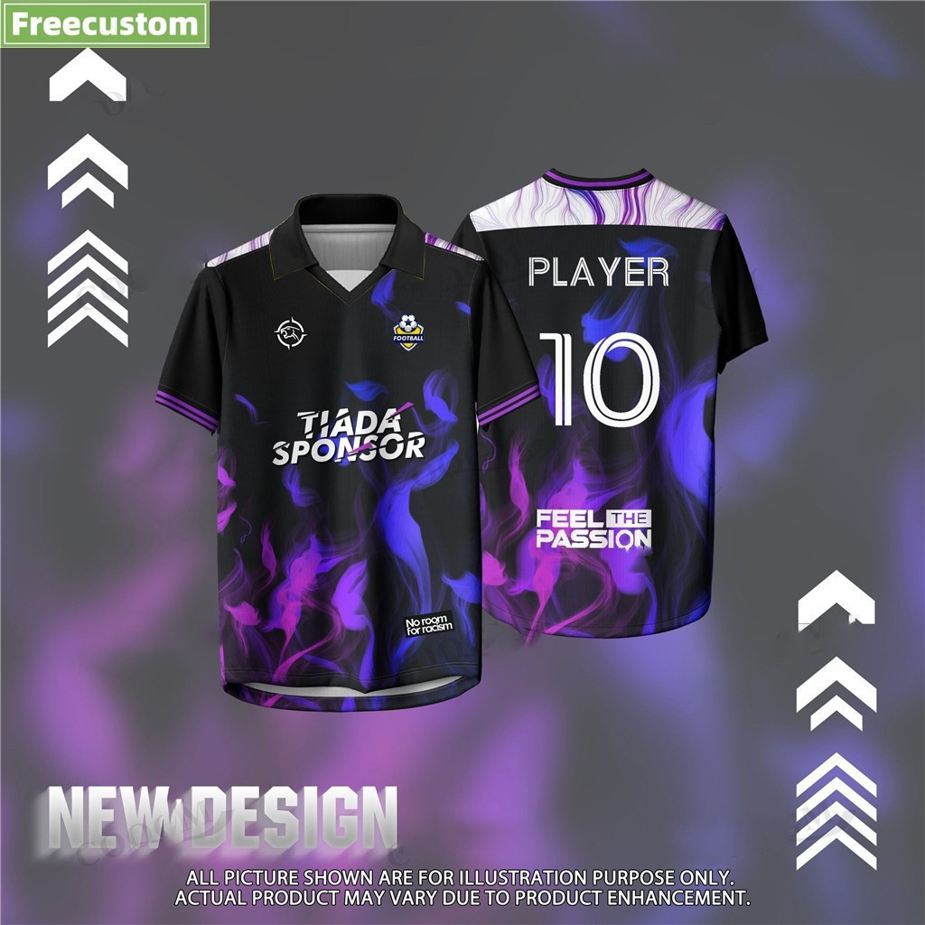 Futsal Football Custom Jersey Shirt Name Men's Thailand Viral Jersey T-Shirt