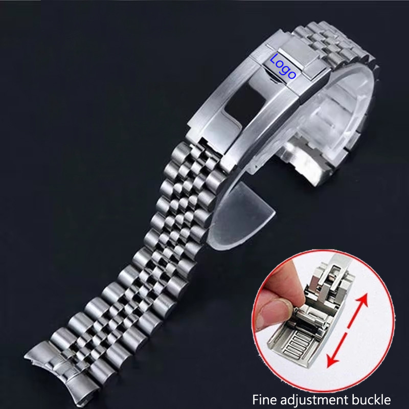 WZ 904L Jubilee Watch Band For Rolex Sub GMT Yacht Daytona Men Watch Strap Luxury Bracelet Mod Parts Replacement Accessories 20mm