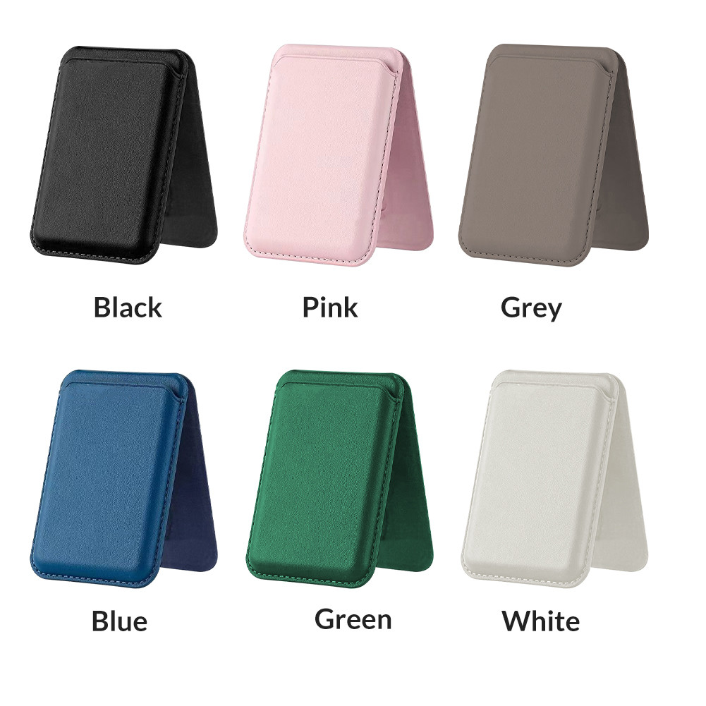 Foldable Magnetic Phone Wallet - Leather Stand, Card Holder with Magnet, Mobile Magsafe Compatible Case