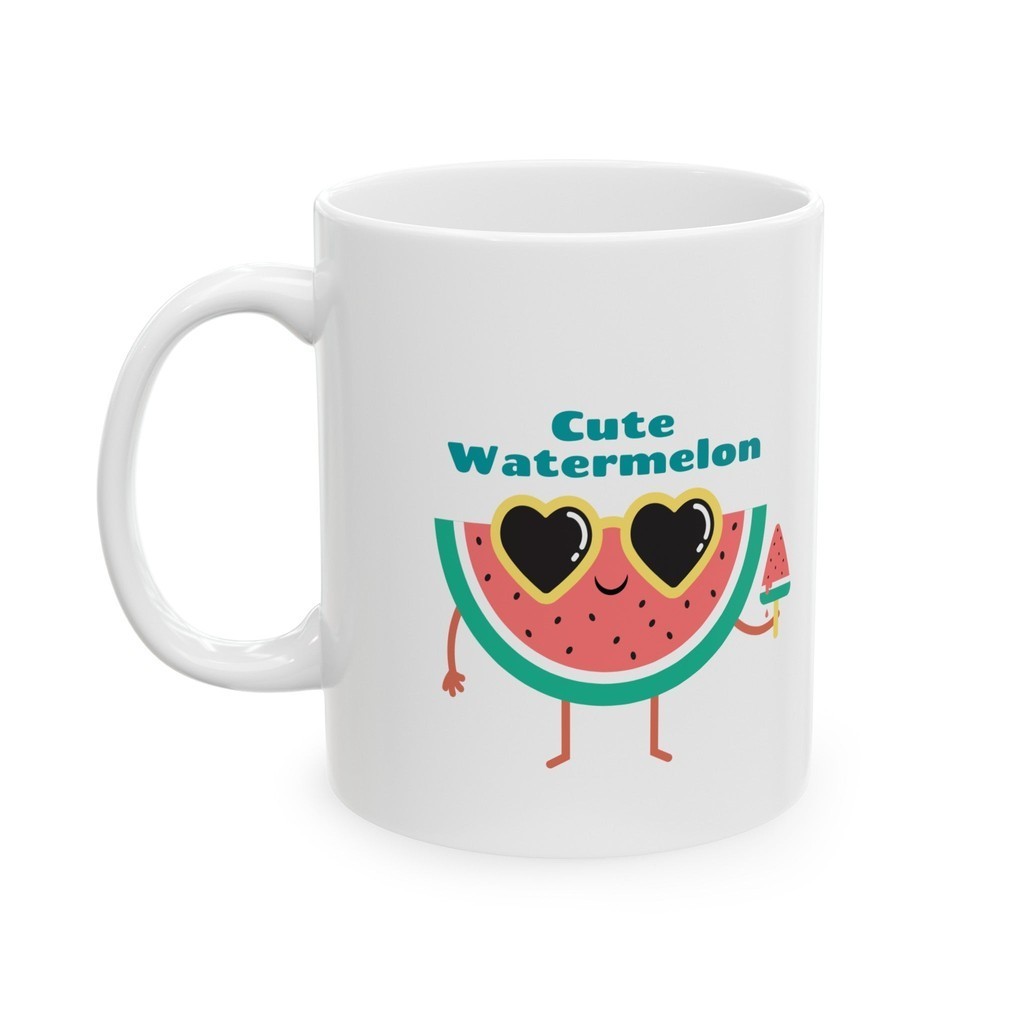 Blush And Viridian Delightful Watermelon Mug C2 Ceramic Mug 11Oz