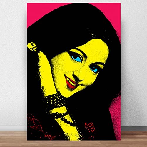 Bollywood Poster Hema Malini Poster For Room & Office Canvas Print Wall Art