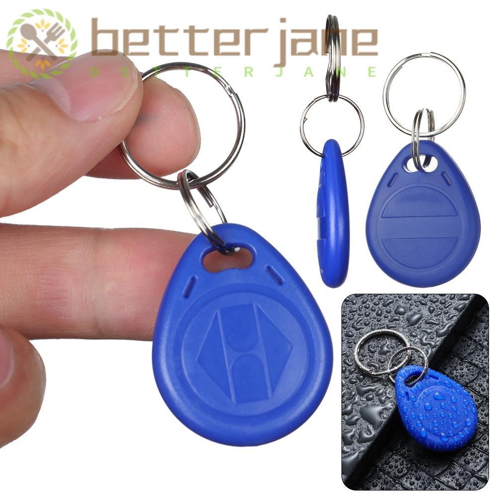 BETTER-JANE 10pcs Color Random KeyFobs Rewritable Writable Proximity Token Access Control Duplicate ID Tags