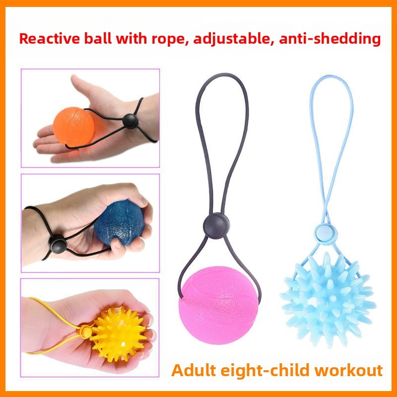 Hand Grip Ball Rehabilitation Training Finger Massage Equipment Squeeze Strength Stroke Hemiplegia Exercise Hand Grip Ball for Elderly