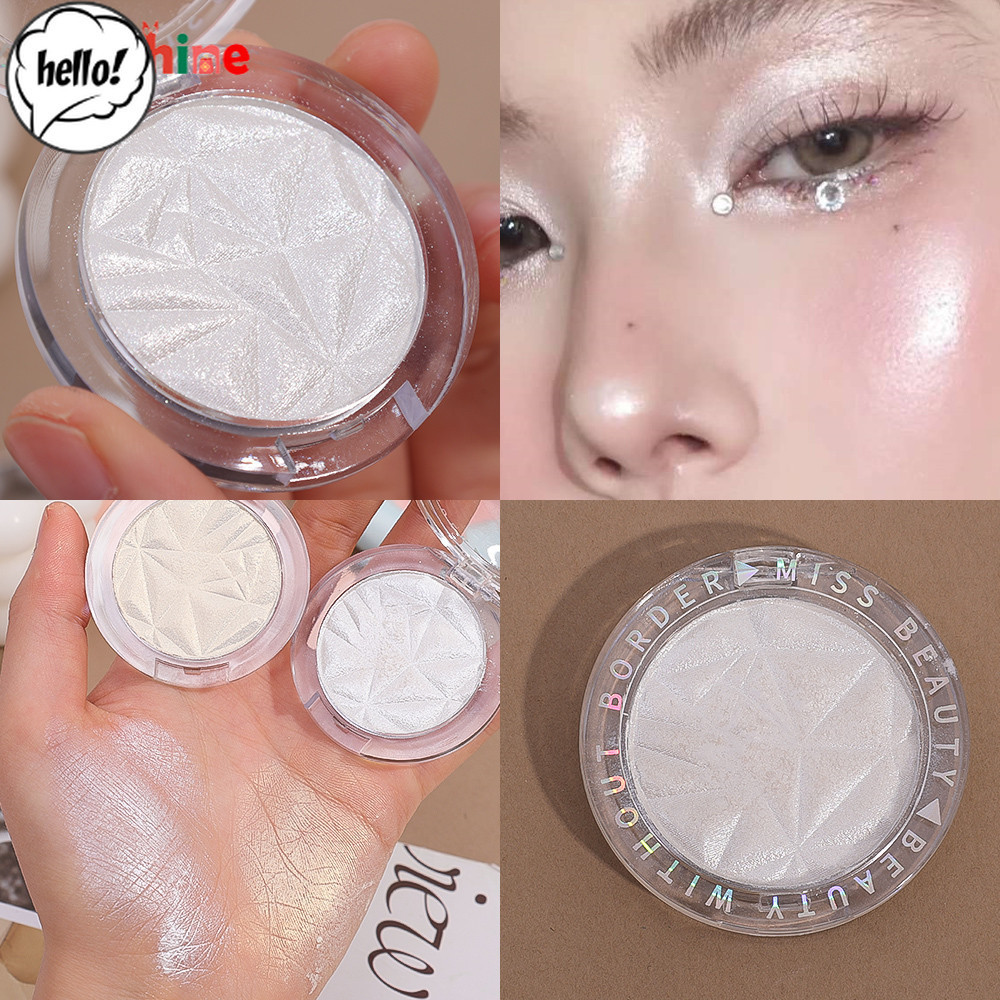 HL Diamond Fluorescent Powder Long-lasting Anti Sweat Highlighter Face Contour Shimmer Eye Shadow Eye Beauty