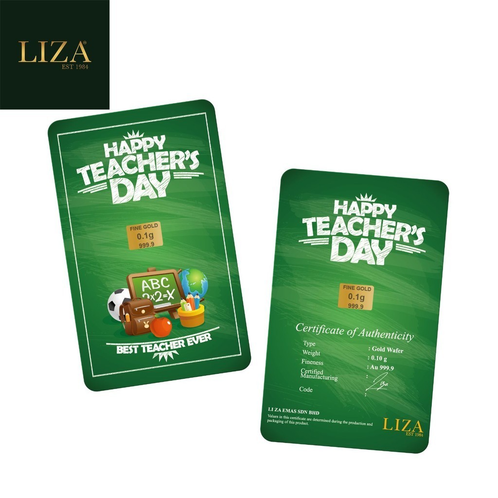 LIZA 999.9 Teacher's Day Gold Bar (0.10g)