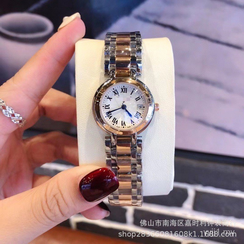 Ejen Wechat Fanglangjia Xinyue jenis wanita jam tangan Fasa Bulan Kuarsa band keluli Fesyen Wanita Jam Tangan pihak kilang Barat
