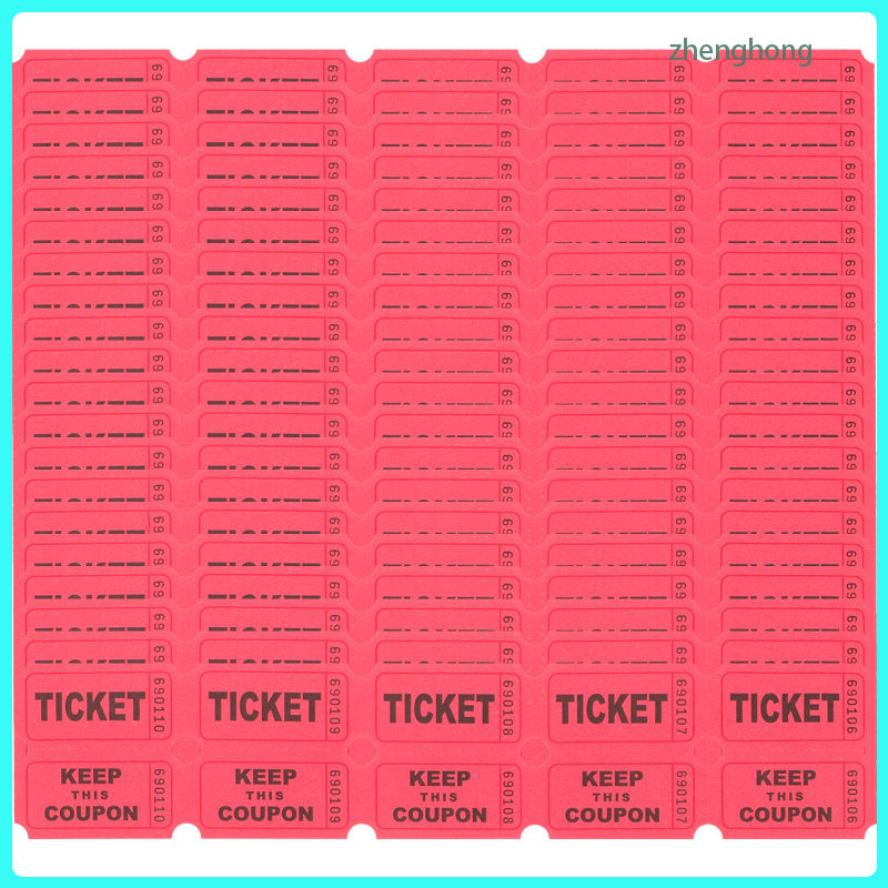 Carnvival Lottery Tickets Raffle Bingo Labels Carnival Decorations Travel zhenghong