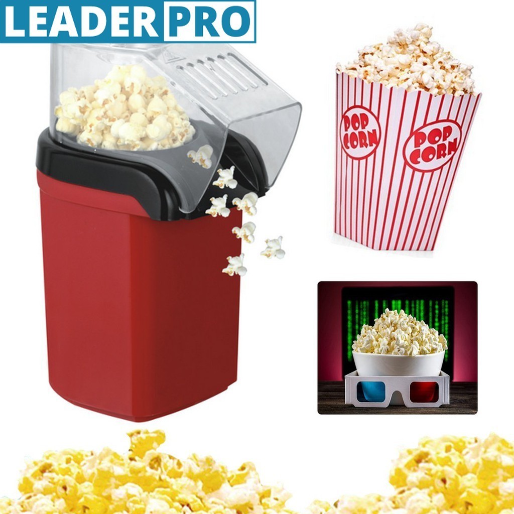 1200W Electric Corn Popcorn Maker Mini DIY Household Automatic Hot Air Popcorn Making Kitchen Machine DIY Corn Popper 110V / 220V