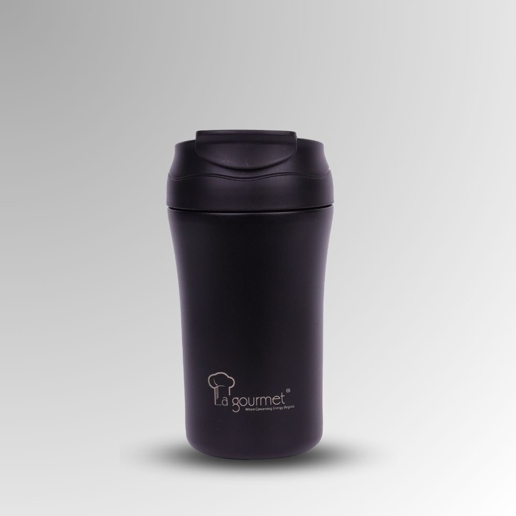 La gourmet Superwide 400ml Thermal Coffee Mug - Vantablack