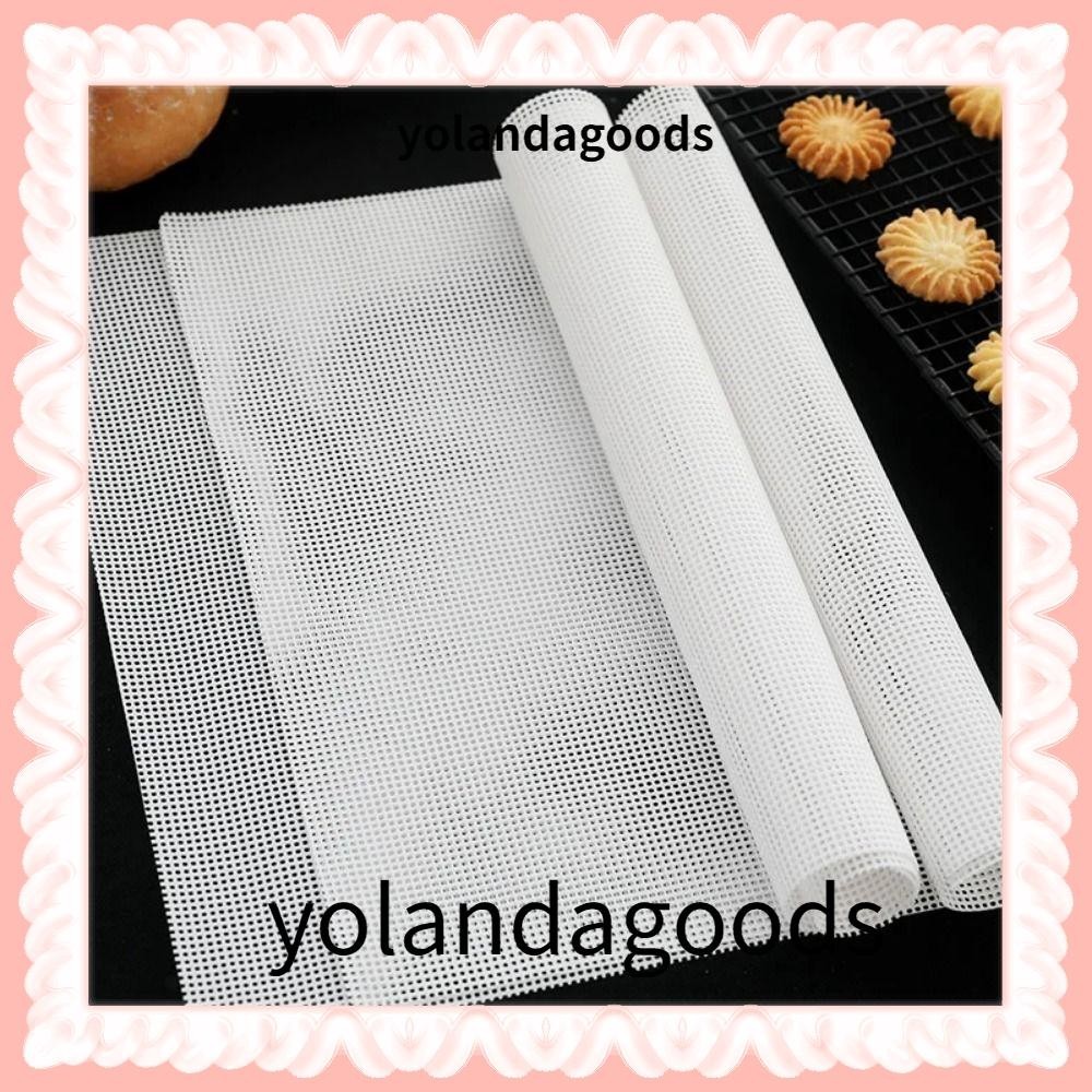 YOLAN 1Pcs Dehydrator Sheets, Oven Kitchen Accessories Food Fruit Dryer Steamer Mesh Pad, Silicone Non-Stick Reusable Baking Mat