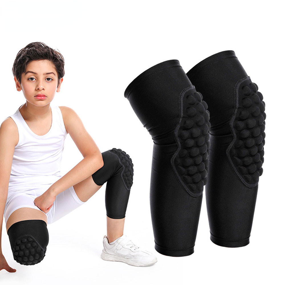 1 PCS Crash Pad Youth Children Basketball Knee Sleeve, Kids Anti-Collision Volleyball Football Bicycle Wrestling Protective Gear