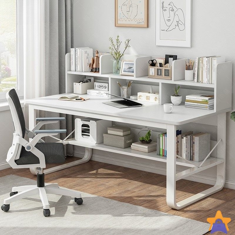 Desk children study table and chair student writing desk with bookshelf computer desk bedroom desk