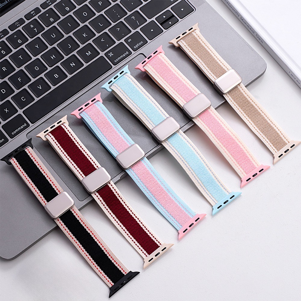 Nylon Strap for Apple Watch Ultra 2 49mm 10 9 8 7 42/46mm 41/45mm 6 5 4 SE 3 2 1 40/44mm 38/42mm