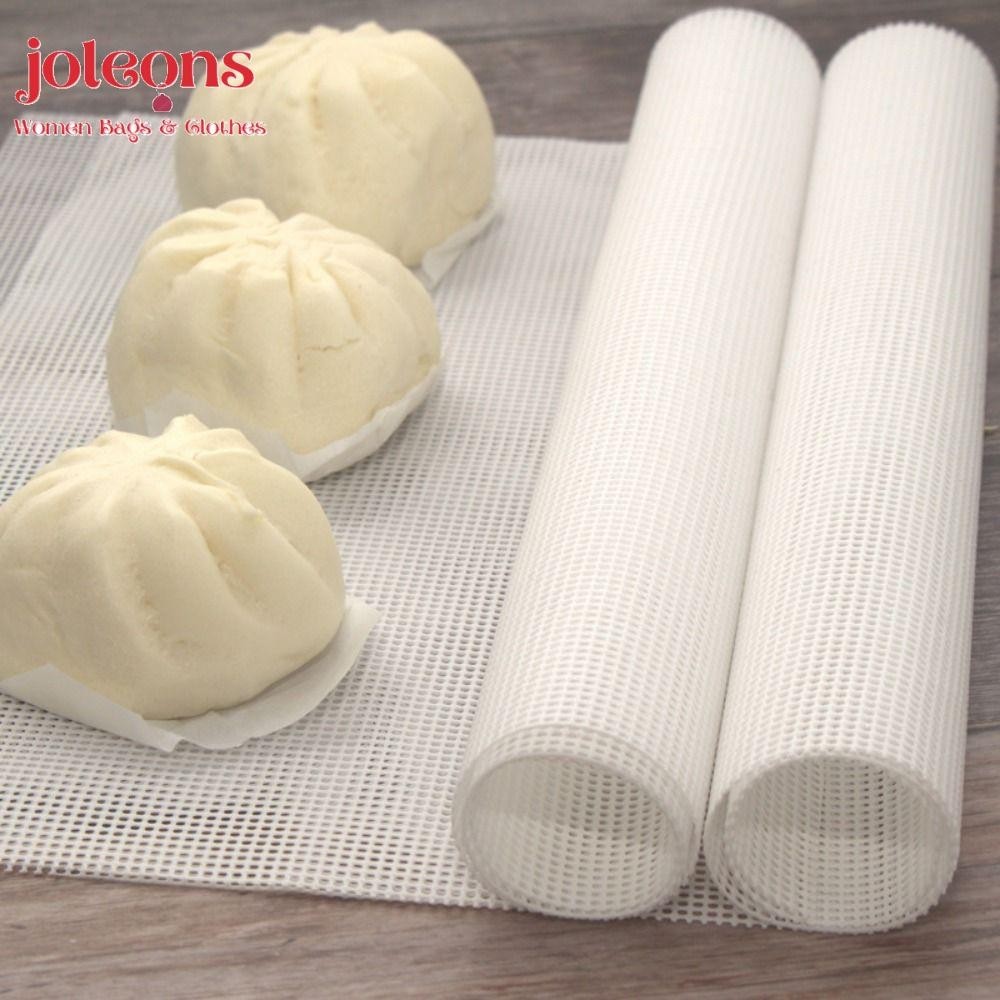 JOLEONS 1Pcs Steamer Mesh Pad, Food Fruit Dryer Oven Kitchen Accessories Dehydrator Sheets, Square Non-Stick Reusable Silicone Baking Mat