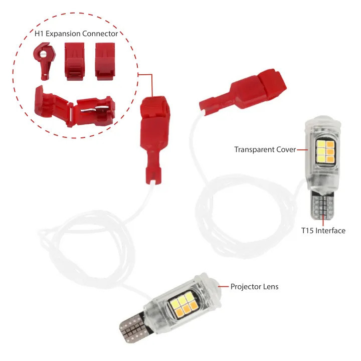 Reliable Premium T15 dual color motorcycle LED turn signal T10 width indicator light W16W parking reversing dayt Must... - Image 5