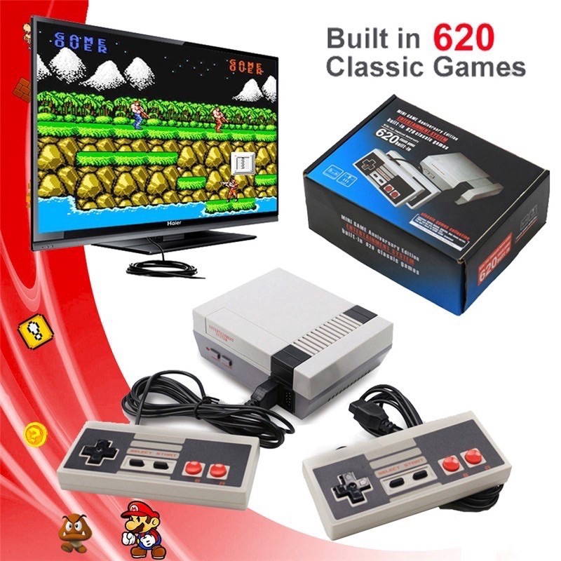 - 620 Games Retro Classic Mini TV Game Console Handheld Gaming Player(EU Plug)(Look at the description.)