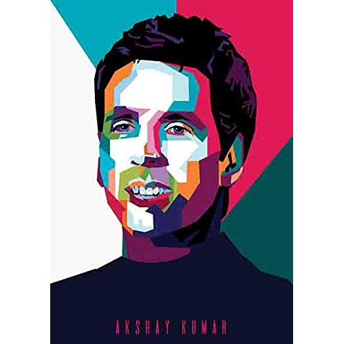 Bollywood Posters Akshay kumar Pop Art Poster For Room & Office Canvas Print Wall Art