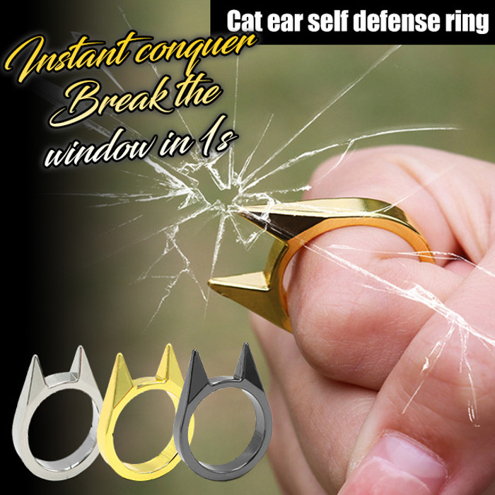 Anti-wolf Protector Carrying a Ring Stainless Steel Lightweight Bodyguard Multi-functional Defense