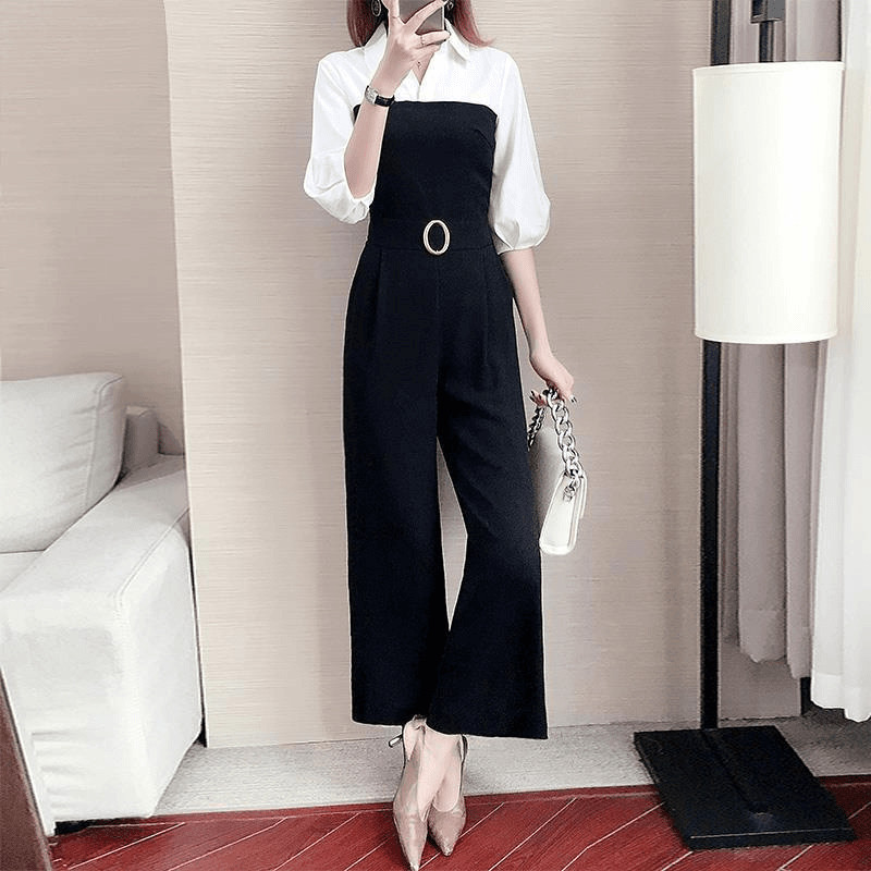Jumpsuit BlackWanita Latest Korean StyleELEGAN, Trendy Model M239