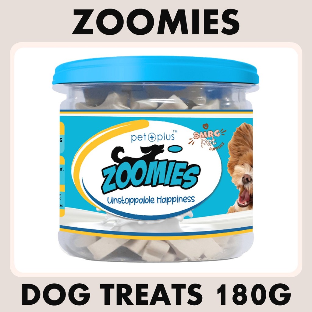 Zoomies All-Natural Milk-Flavored Dog Treats 100g/180g Star Club Groove Bone
