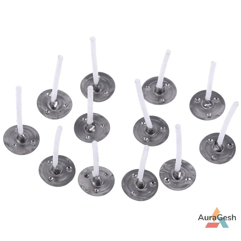 [AuraGesh] 100Pcs Candles Mold Wick Tabs Eco-Friendly Candle Sustainer Making pure cotton New